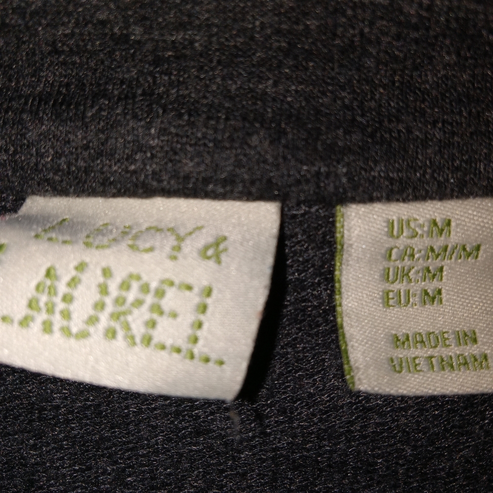 Lucy & Laurel Gray Knit Athletic Pullover Medium - Picture 8 of 9